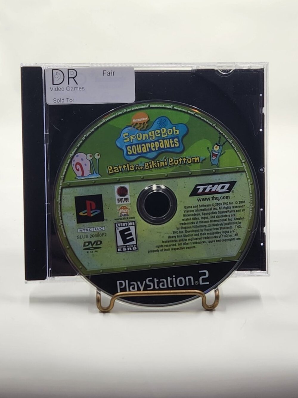 SpongeBob SquarePants Battle for Bikini Bottom PlayStation 2 - Picture 1 of 2